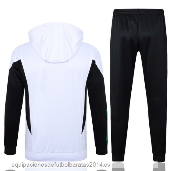 Nuevo Conjunto Completo Chaqueta Con Capucha Bayern Munich 23/24 Blanco Negro Baratas